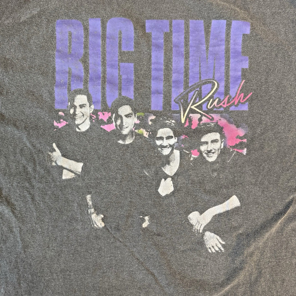Rare Official 2022 Big Time Rush Forever Tour Promo Shirt Men's Size XL EUC - Picture 2 of 7